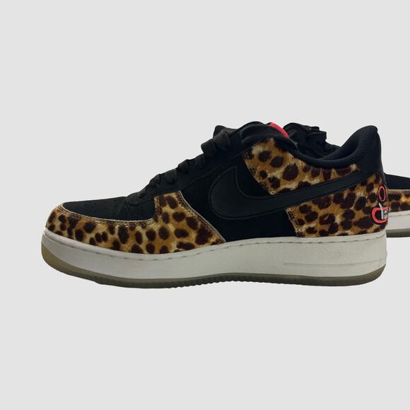 Nike Air Force 1 Low Los Primeros Saner Leopard Print Black Men’s 9 AH7738-001 - Picture 7 of 12